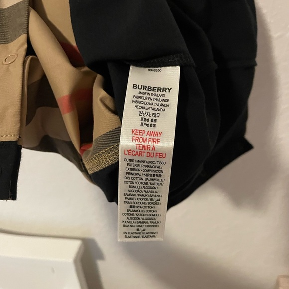 Burberry Black and Tan 18-Month One Piece—Never Worn - Picture 5 of 5